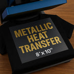 Metallic Heat Transfer Vinyl | Custom HTV Designs Canada | Ready to Press