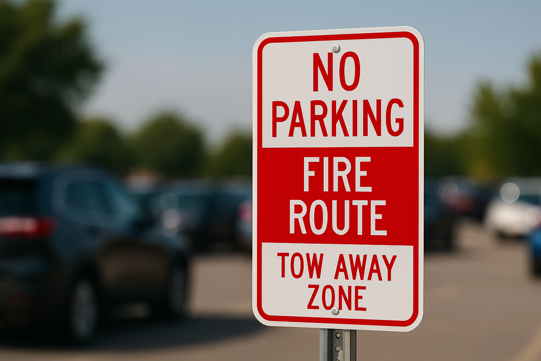 Ontario compliance signage in use