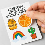 Custom Sticker Sheets Canada | Kiss-Cut Vinyl Packs | Multiple Designs Per Sheet