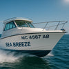 Custom Boat Registration + Full-Color Name Decal Kit | 7-Year Vinyl - Niagara Stands Out