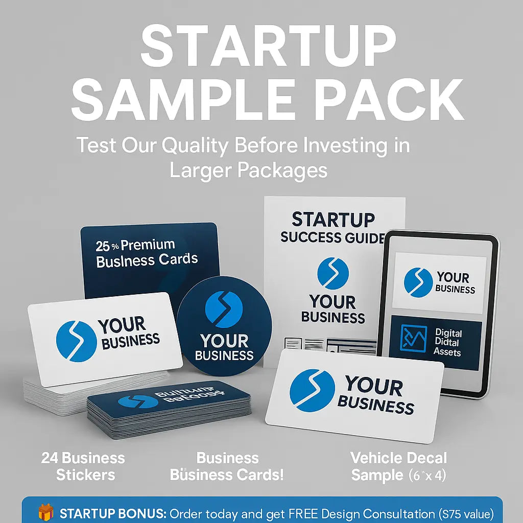 Startup Sample Pack Canada - New Business Branding Kit - Try Before You Buy Niagara Stands Out