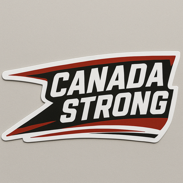 Canada Strong Flag Banner – Patriotic Vinyl Decal
