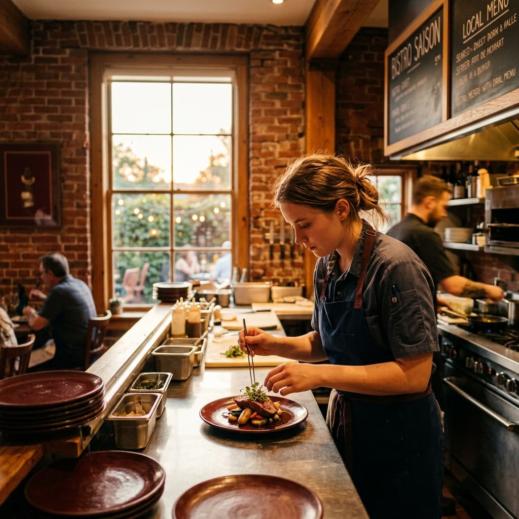 Restaurants professional in Grimsby, Ontario — editorial portrait.