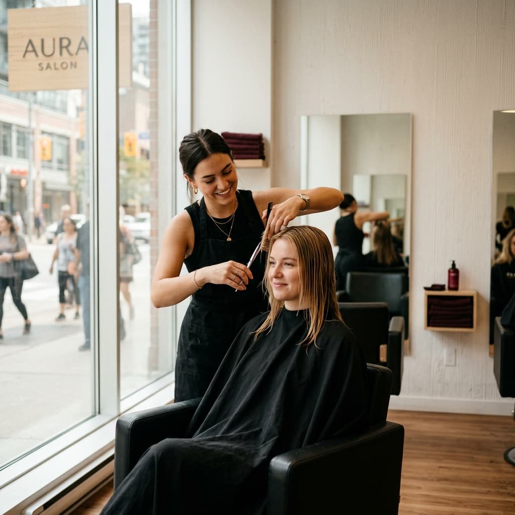 Salons & Spas professional in Grimsby, Ontario — editorial portrait.