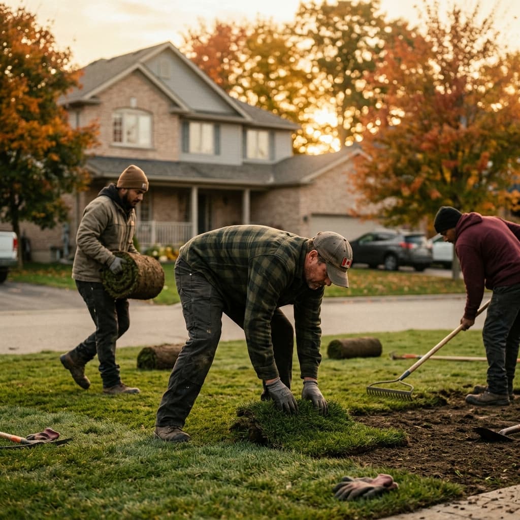 Landscaping professional in Grimsby, Ontario — editorial portrait.