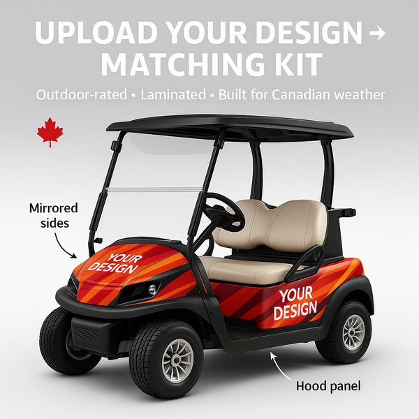 Club Car Decals & Graphics Canada | Precedent Tempo Onward Custom Vinyl Wraps