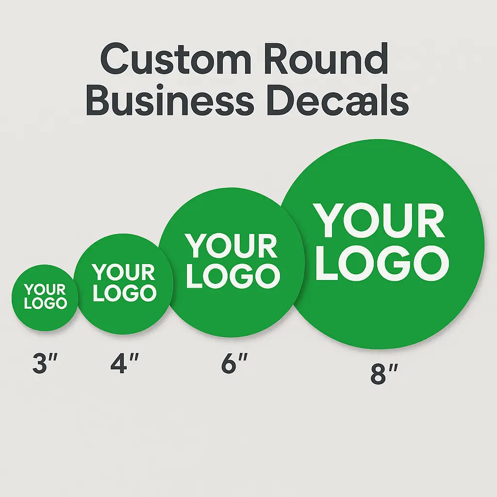 Round-Business-Decals-Circle-Stickers-Canada Niagara Stands Out