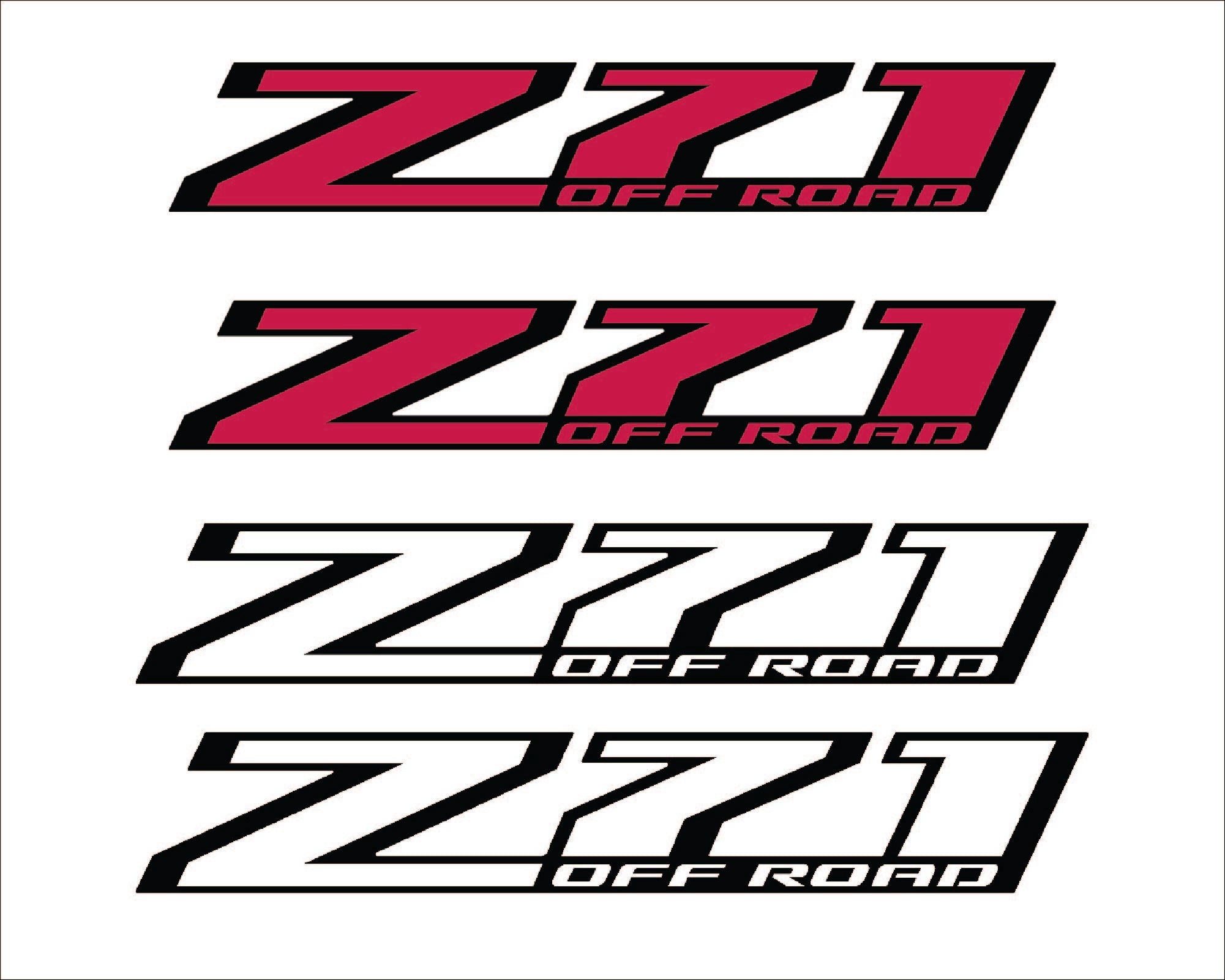 Z71 Off Road – Bedside Truck Decal Kit (Set of 2) Niagara Stands Out