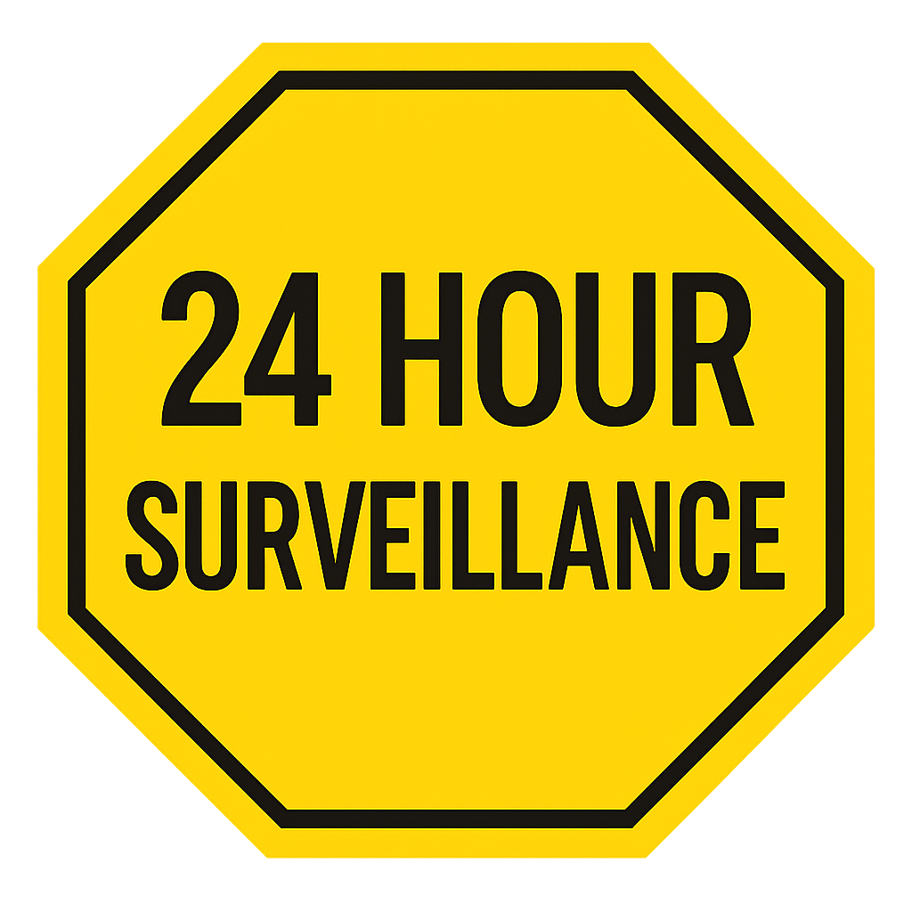 24-Hour Surveillance Decal