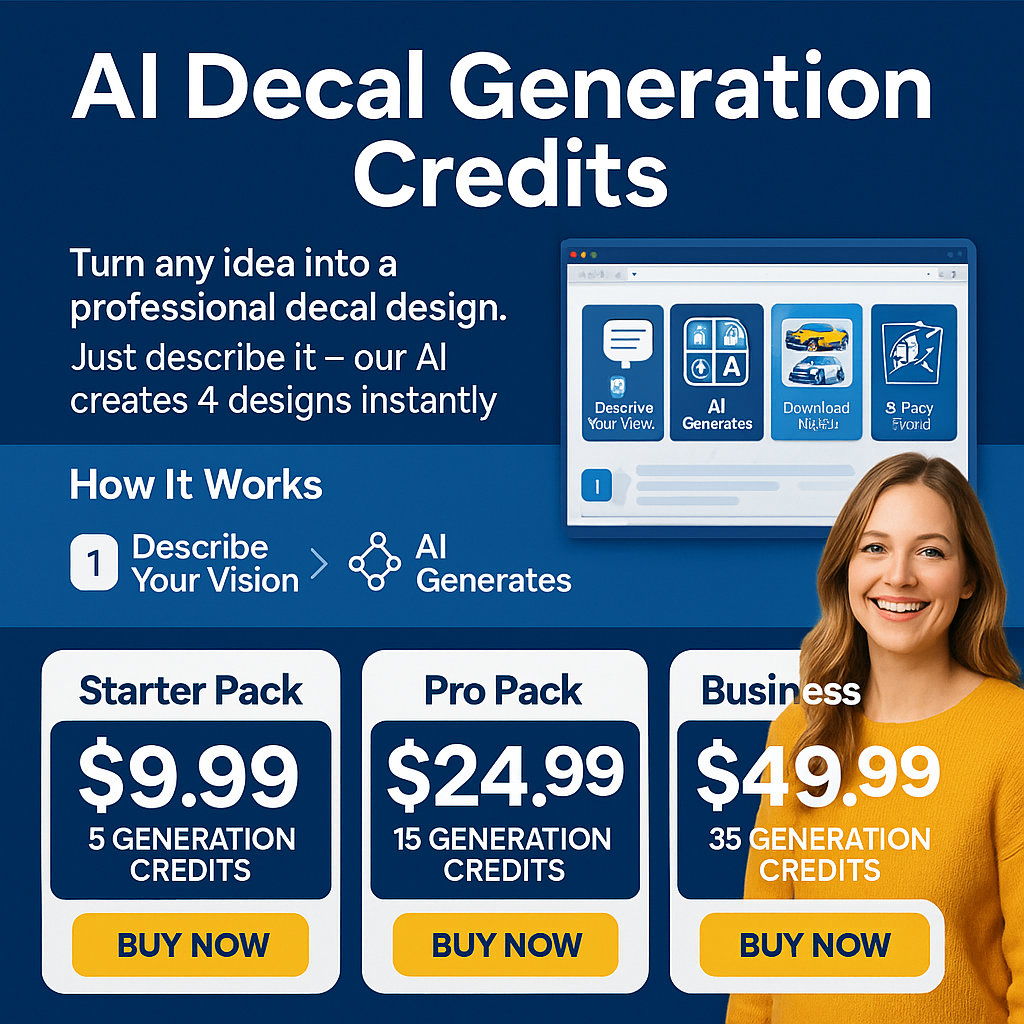 AI Decal Generator | Create Custom Stickers with AI Instantly