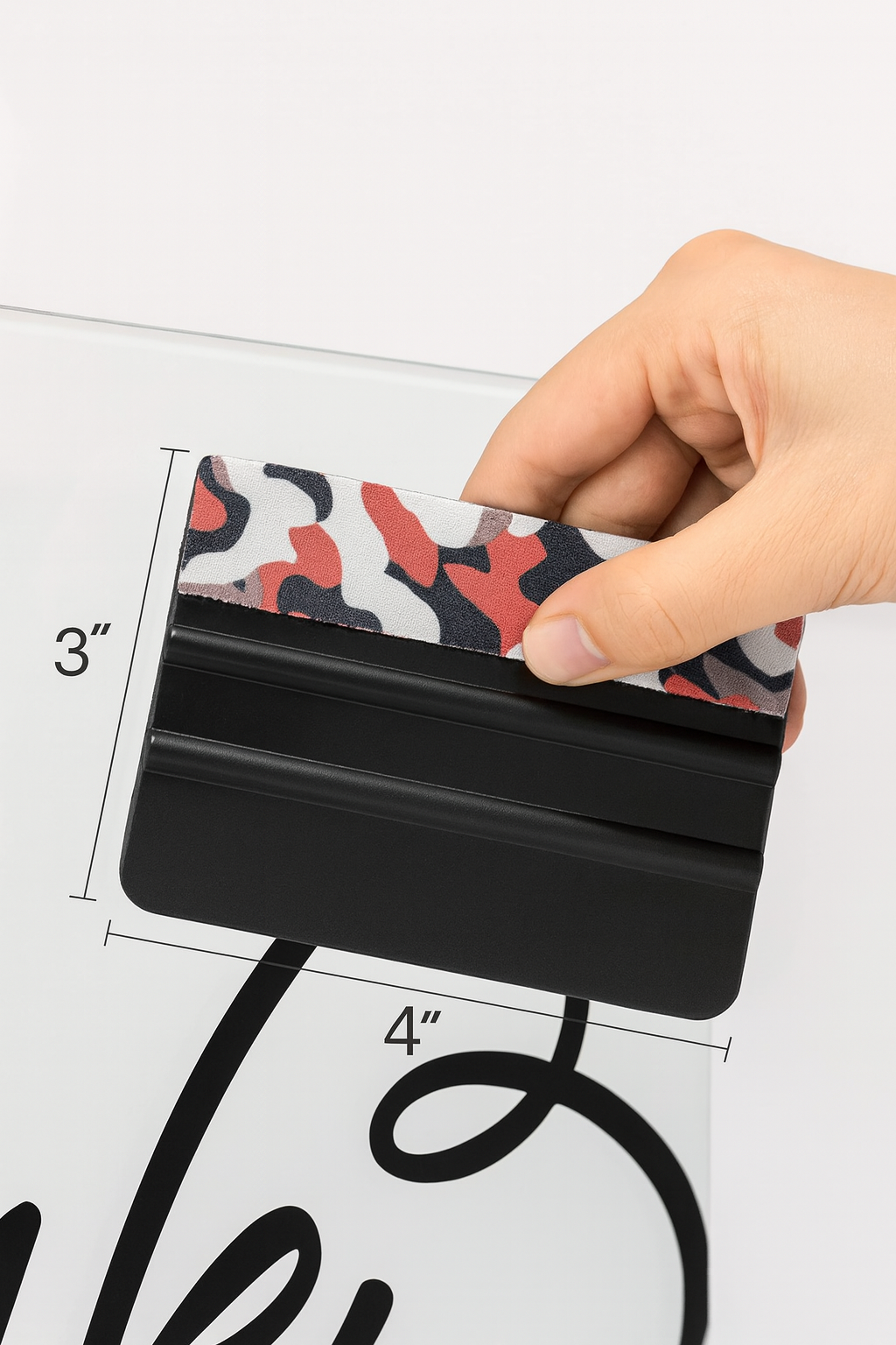 Felt‑Edge Vinyl Squeegee (4″, Camo) Niagara Stands Out