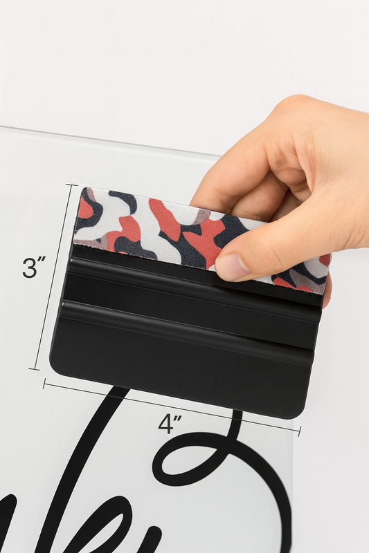 Felt‑Edge Vinyl Squeegee (4″, Camo) Niagara Stands Out
