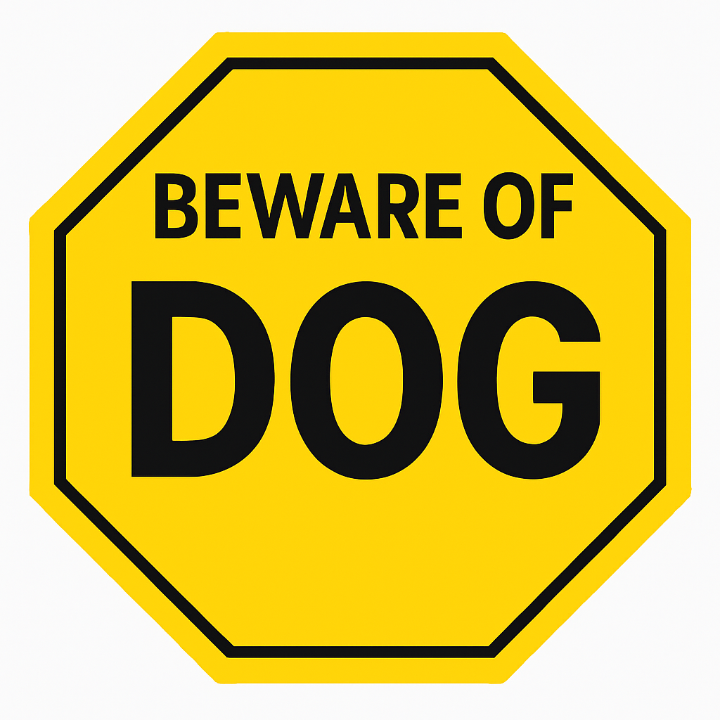 Beware of Dog Decal