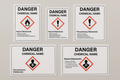 GHS Chemical Labels — 4" × 6" & 6" × 4" BS5609 Certified Waterproof | Niagara Stands Out Niagara Stands Out