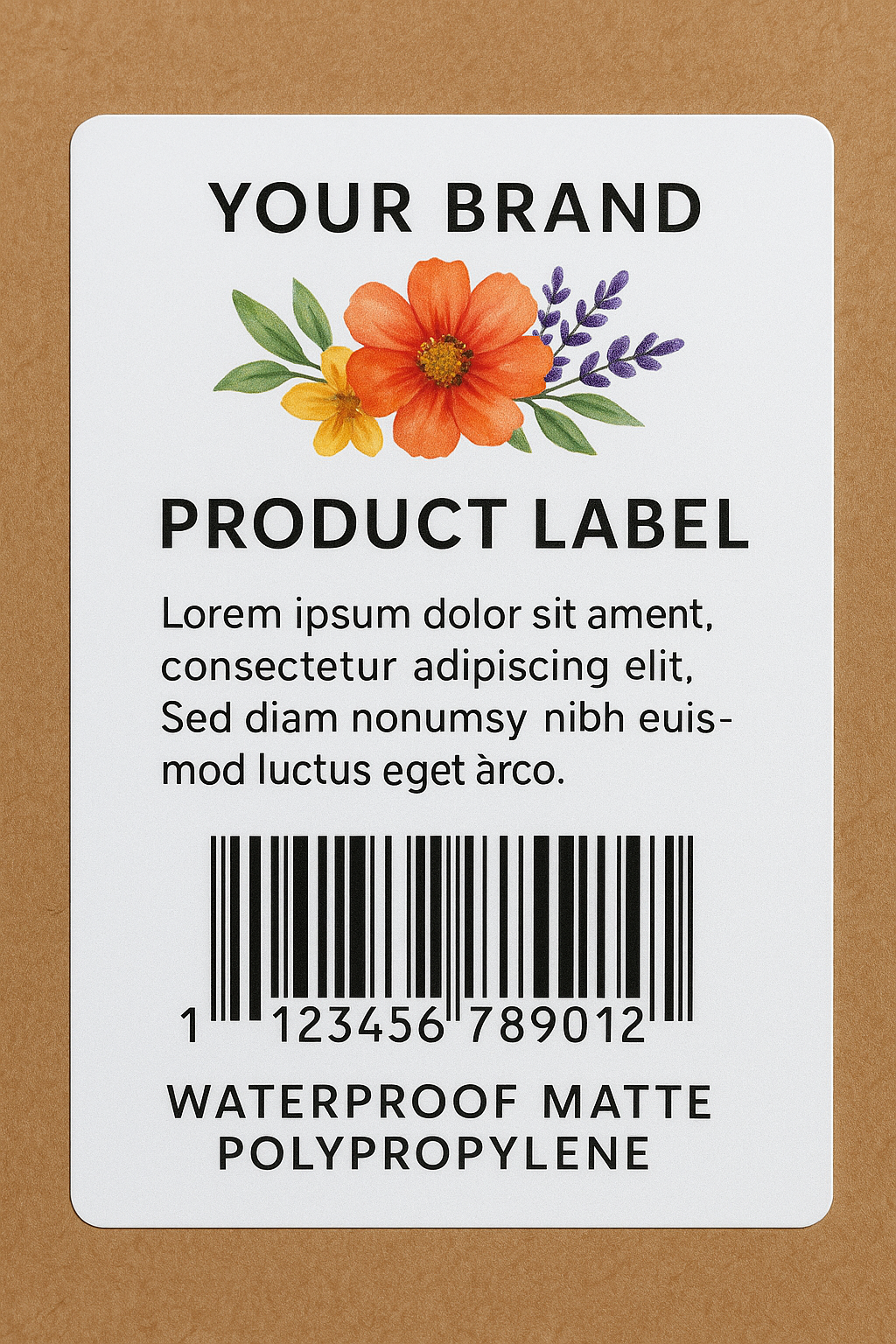 Custom 2x3 Labels Canada | Small Waterproof Product Stickers Matte PP Niagara Stands Out