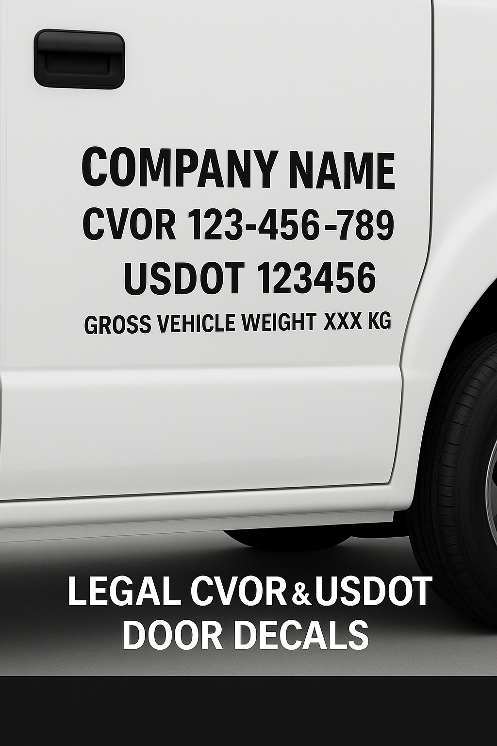 CVOR & USDOT Truck Door Decals — 24h Pickup Niagara Stands Out
