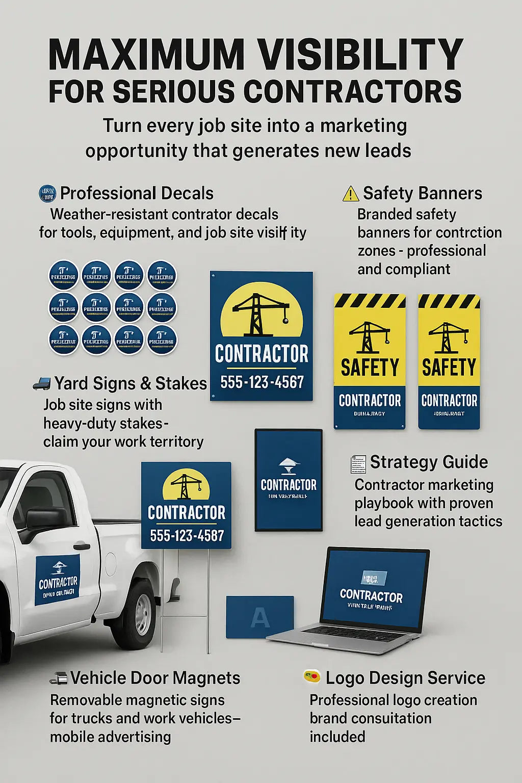 Contractor Visibility Kit - Professional Branding & Signage | Niagara Falls Region Niagara Stands Out