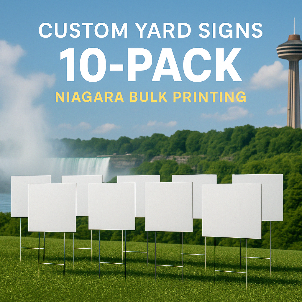 Custom Yard Signs – 10-Pack vinyl decal