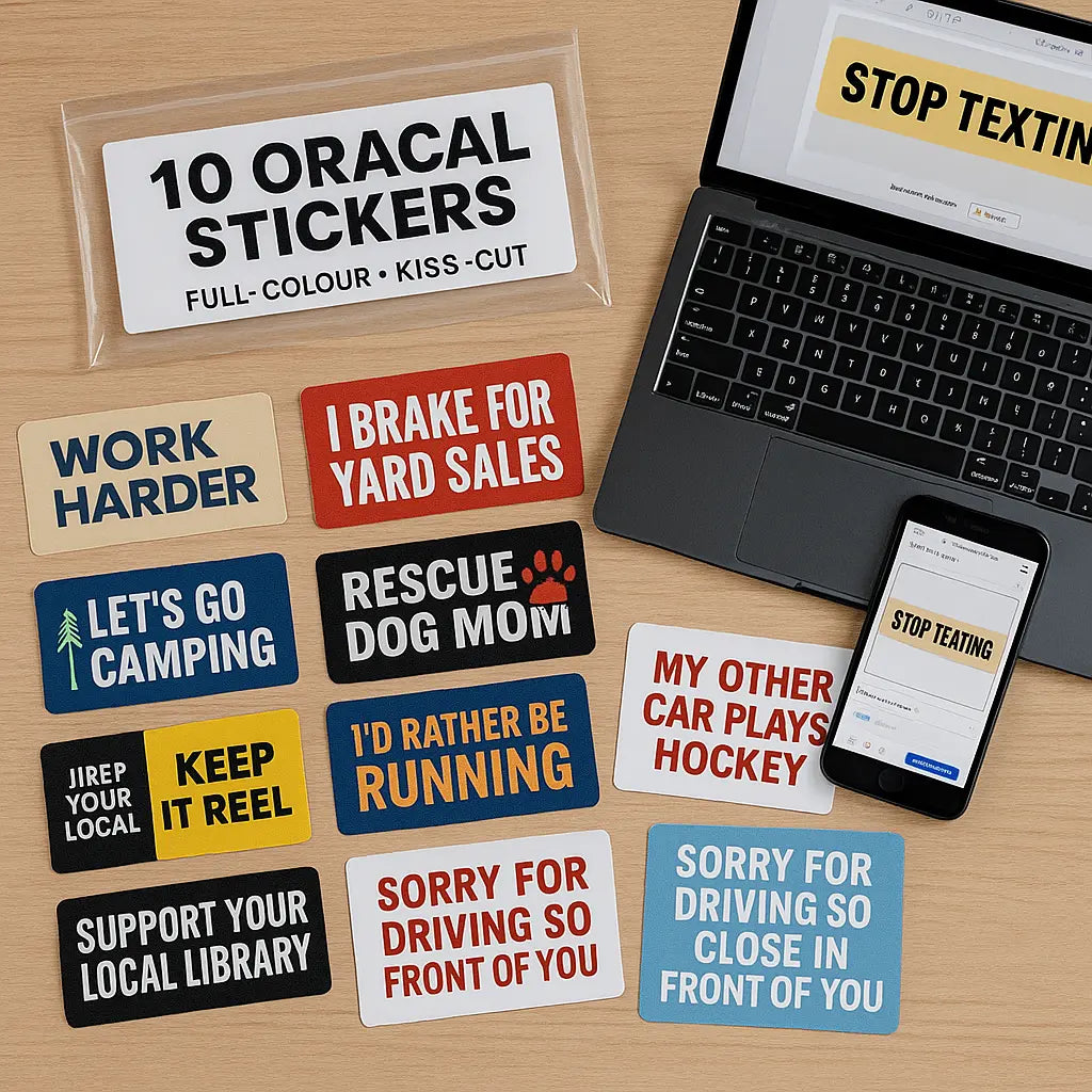 Custom Bumper Sticker 10-Pack – Speak Your Mind. Stick It. Niagara Stands Out