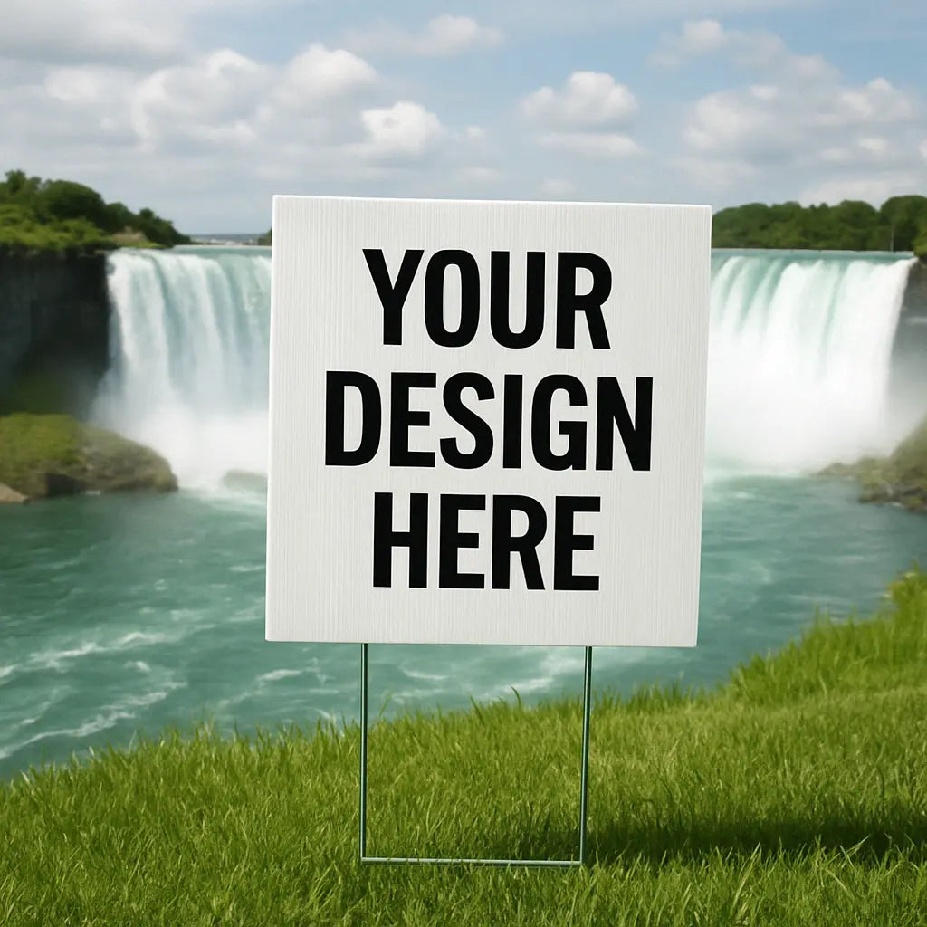 Custom coroplast lawn signs bulk packs