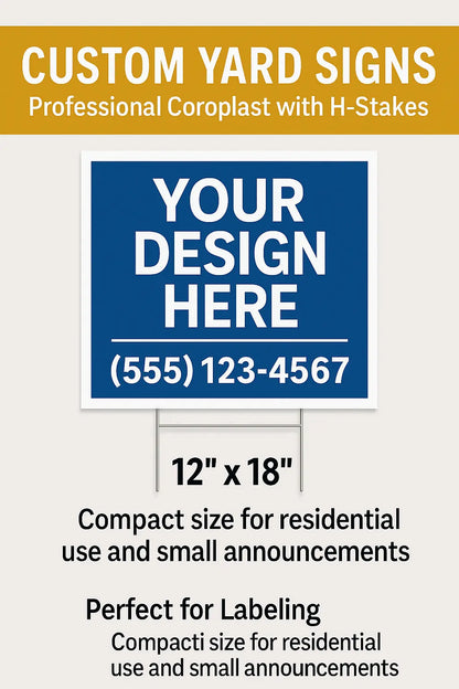 Custom Yard Signs | Coroplast Signs with H-Stakes | Real Estate & Business Signs Niagara Stands Out