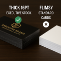 16pt AQ Coated Business Cards Niagara | Weather Warrior Outdoor | Water Resistant Professional Niagara Stands Out