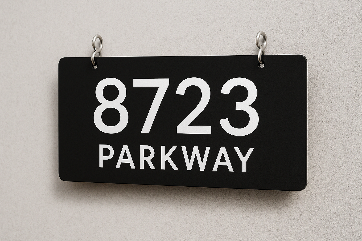 Custom Hanging House Number Sign + Mailbox & Door Decals Niagara Stands Out