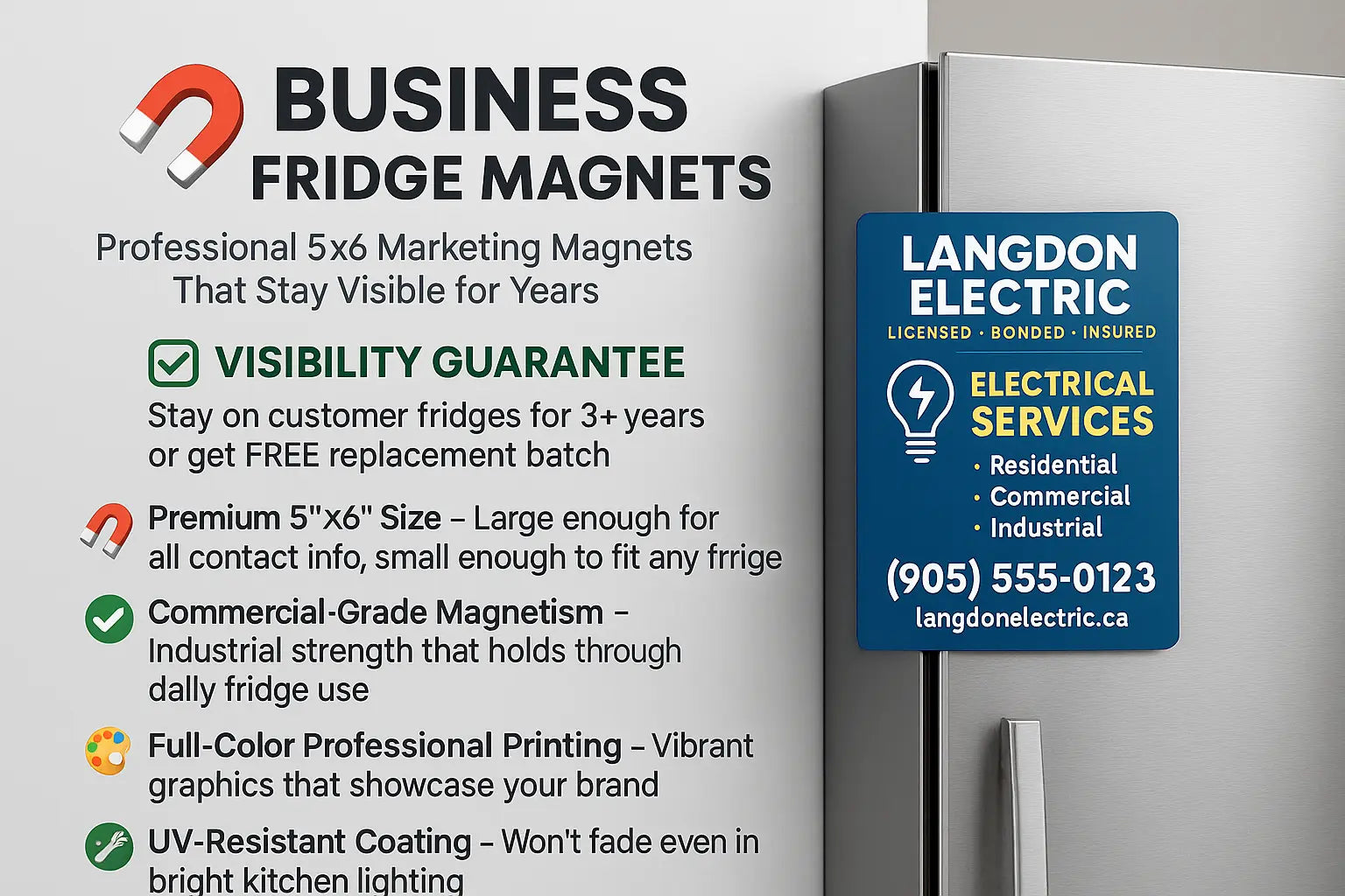Custom Fridge Magnets for Business Marketing | Bulk Order Promotional Magnets Niagara Stands Out