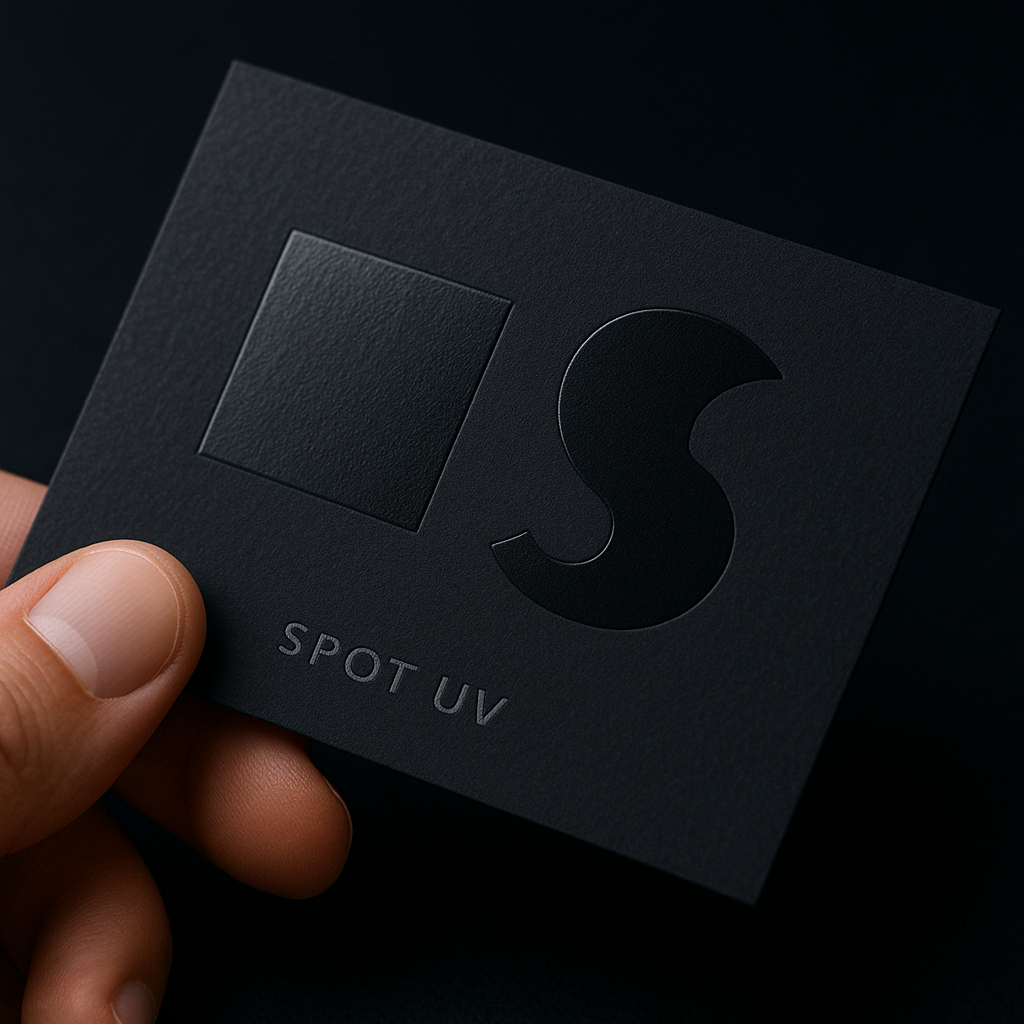 Foil + Spot UV Greeting Cards — boutique retail look Niagara Stands Out