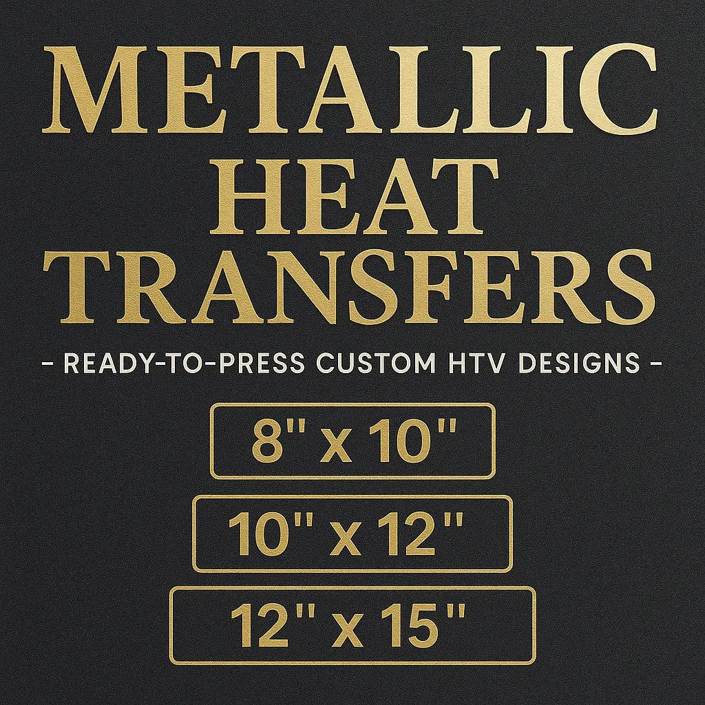Metallic Heat Transfers | Ready to Press HTV | Custom Designs Niagara Stands Out