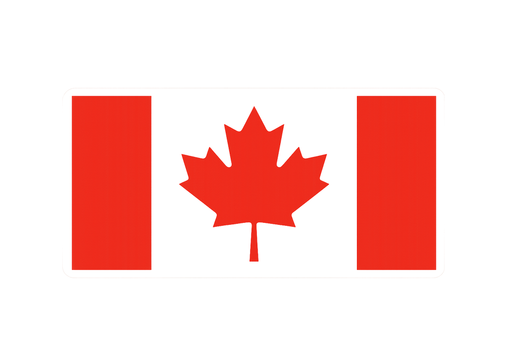 Canadian Flag Decal Pair — Left/Right Mirrored (Outdoor Vinyl) Niagara Stands Out