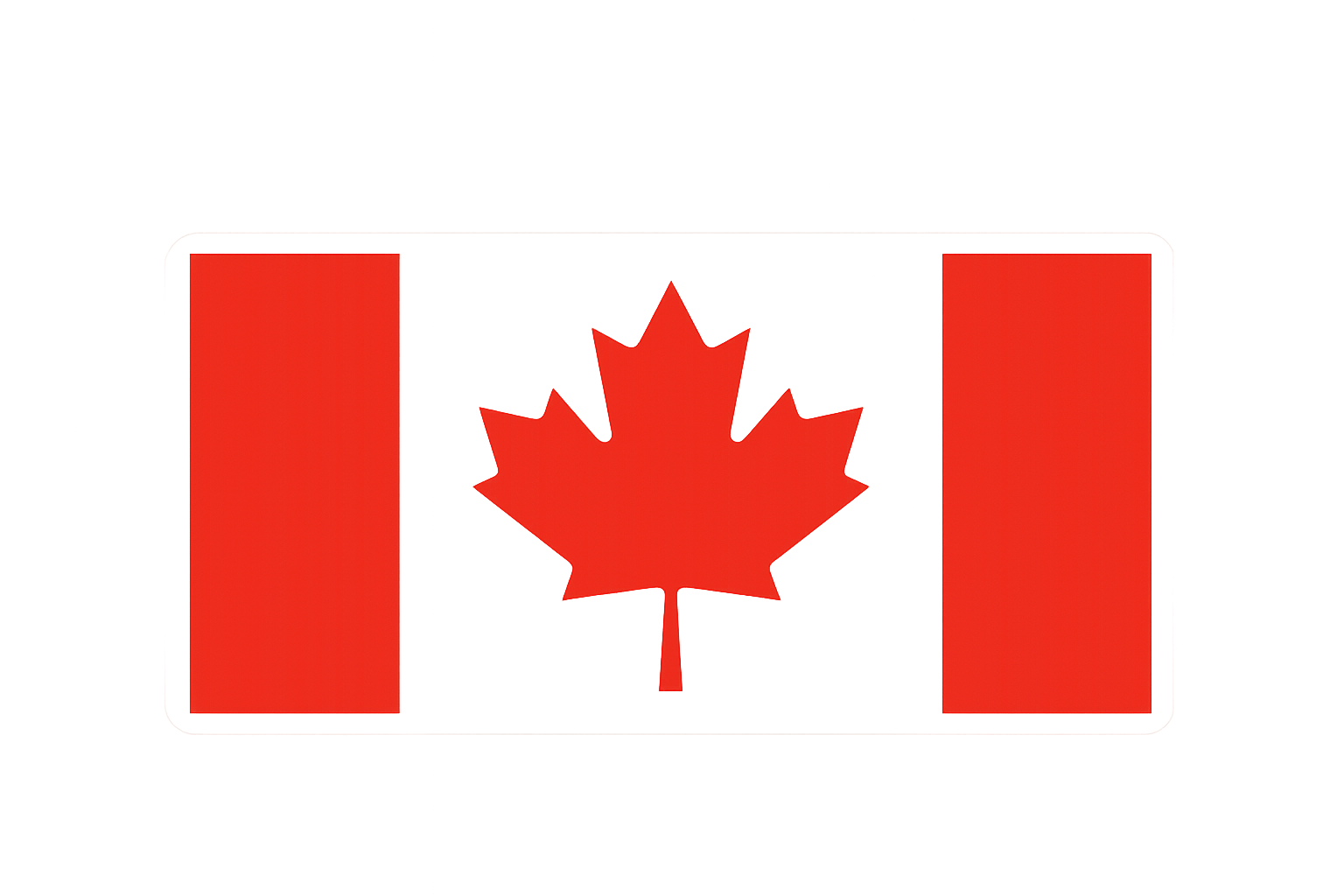 Canadian Flag Decal Pair — Left/Right Mirrored (Outdoor Vinyl) Niagara Stands Out
