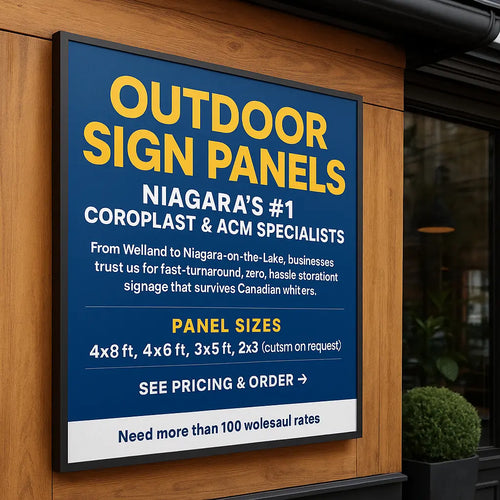 Construction Site Safety Signs – Coroplast or ACM (Niagara) Niagara Stands Out
