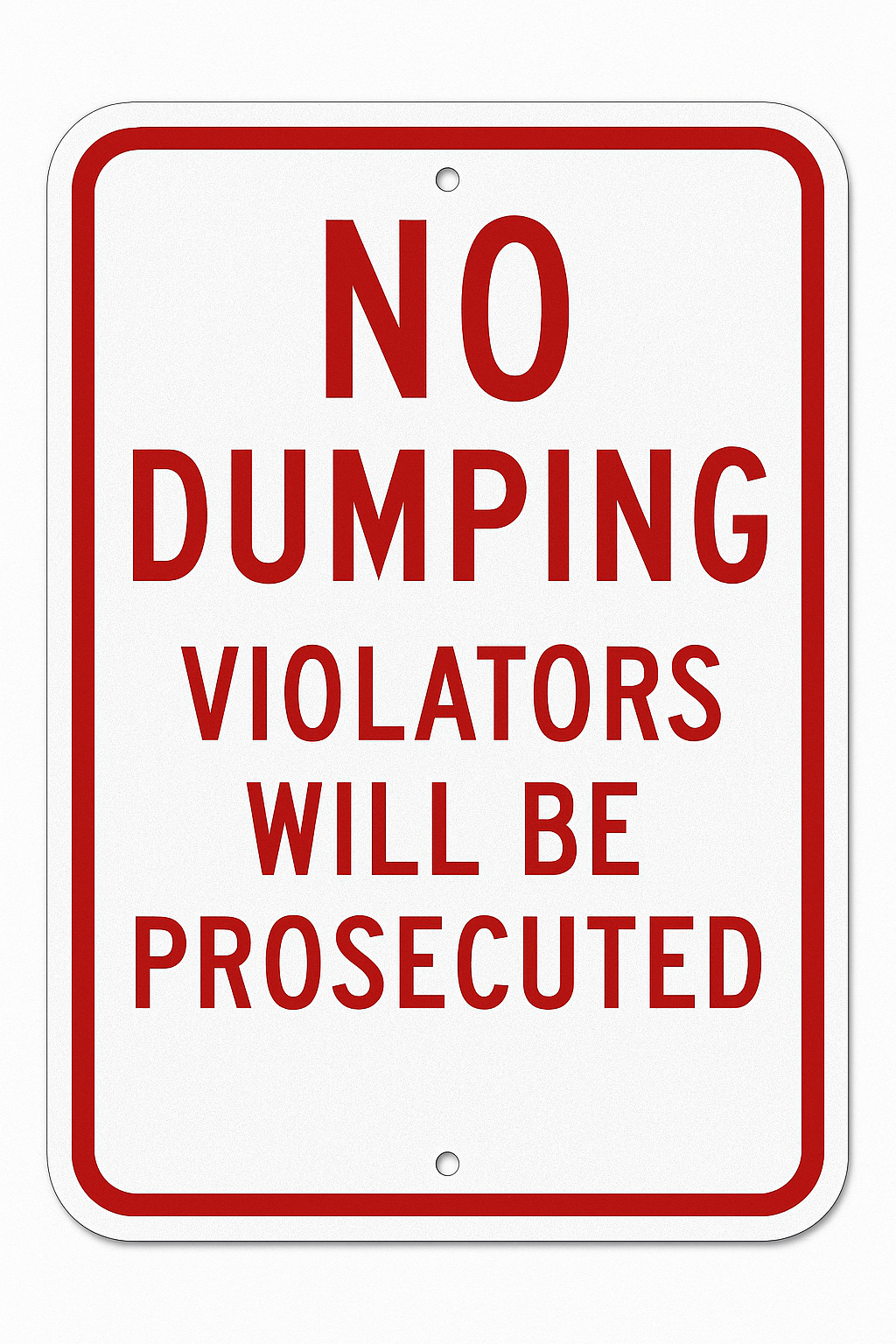 No Dumping — Violators Will Be Prosecuted (Niagara) Niagara Stands Out