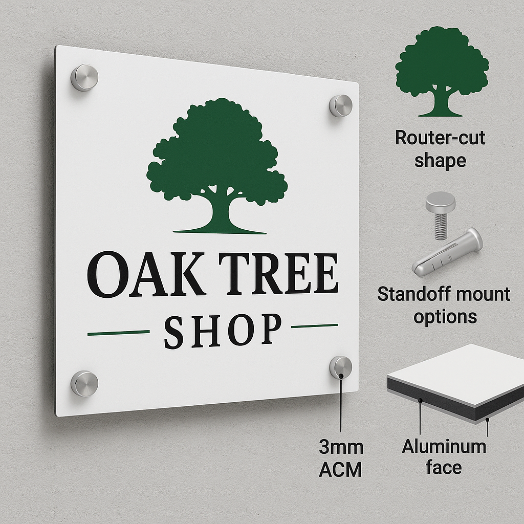 ACM Aluminum Composite Storefront Signs – Niagara Install & Print Niagara Stands Out