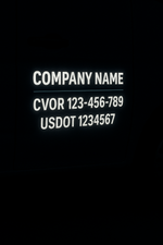 CVOR & USDOT Truck Door Decals — 24h Pickup