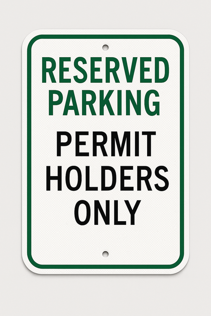 Reserved Parking — Permit Holders Only (Niagara)