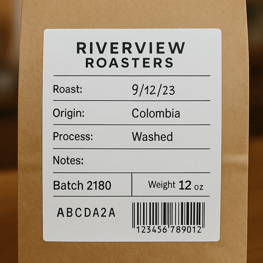 Coffee Bag Labels — 4" × 5" Matte BOPP Strong Adhesive | Niagara Stands Out Niagara Stands Out