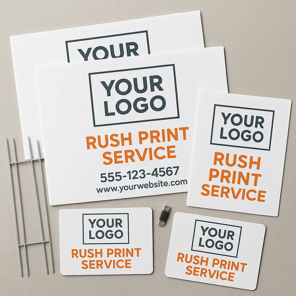 24-Hour Yard Sign Pack - 3 Signs + 10 Car Magnets + Free Pickup Niagara Stands Out