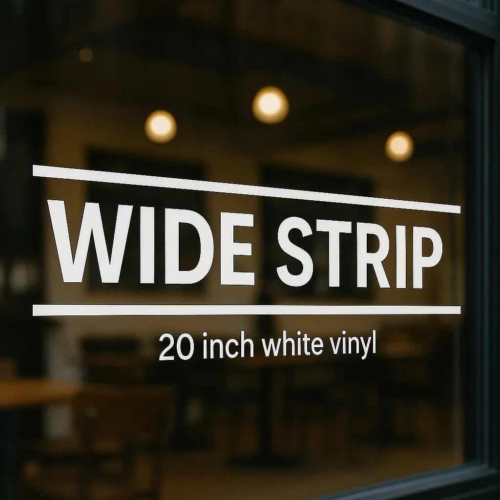 Custom Door & Window Decals – Up to 20″ Wide (White or Clear Vinyl) Niagara Stands Out