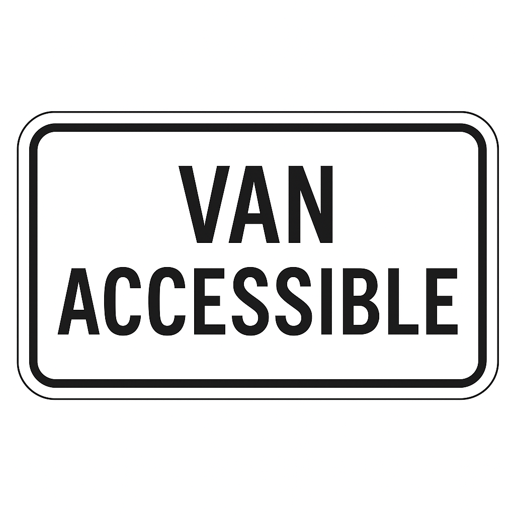 AODA Type A Accessible Parking Sign - Van Accessible Niagara Stands Out