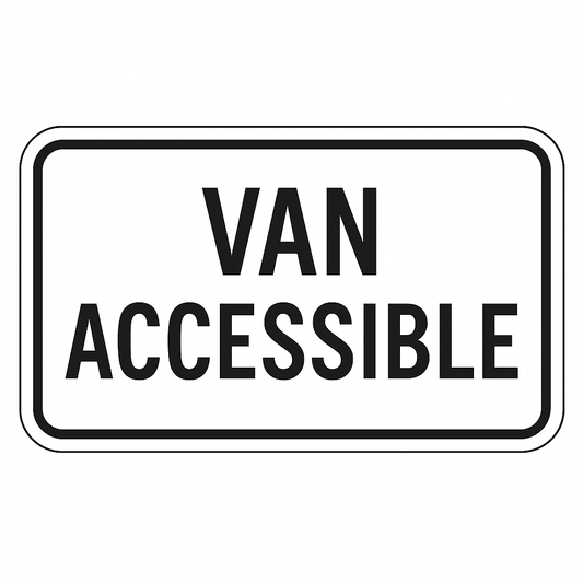 AODA Type A Accessible Parking Sign - Van Accessible Niagara Stands Out