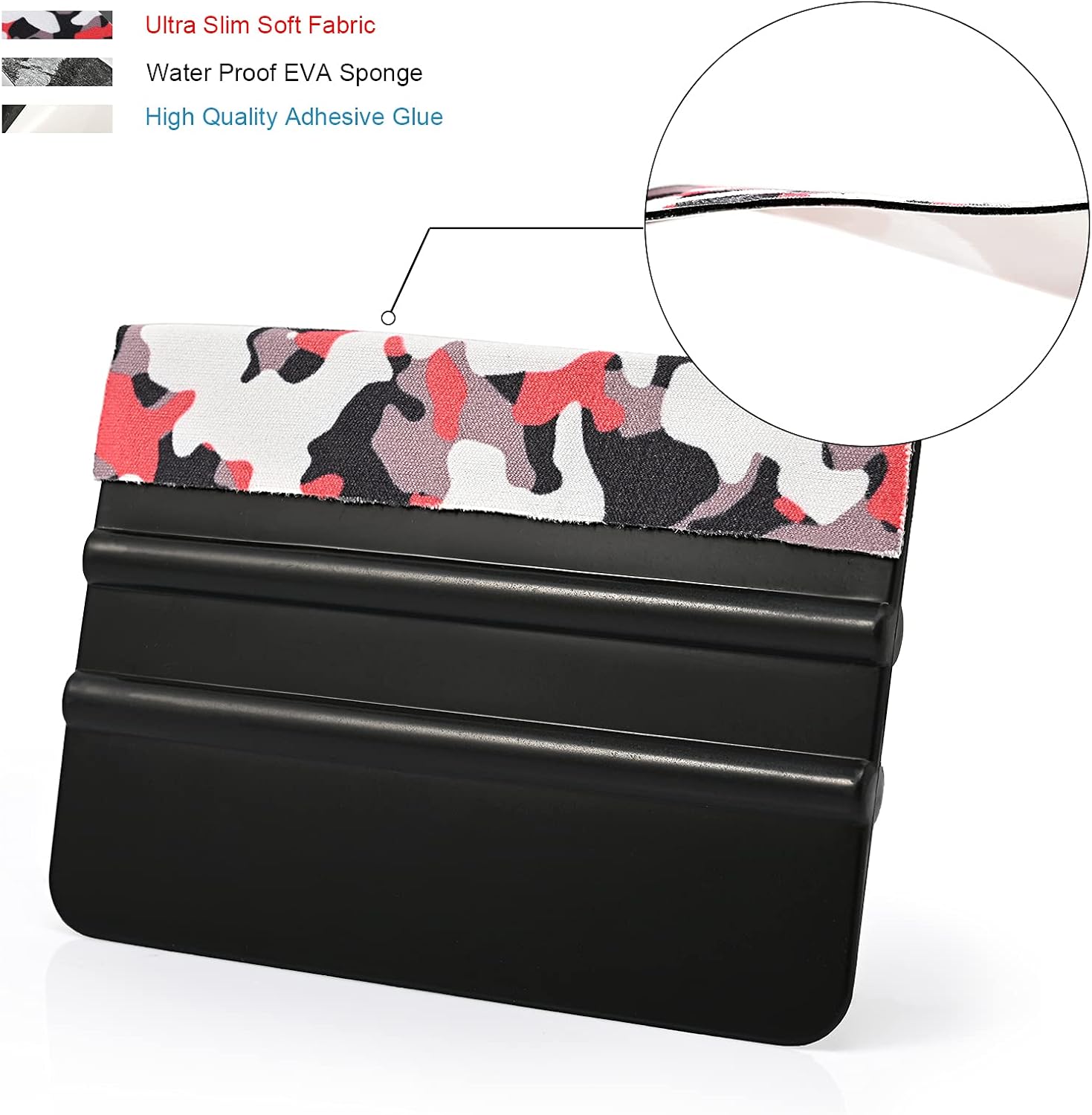 Felt‑Edge Vinyl Squeegee (4″, Camo) Niagara Stands Out
