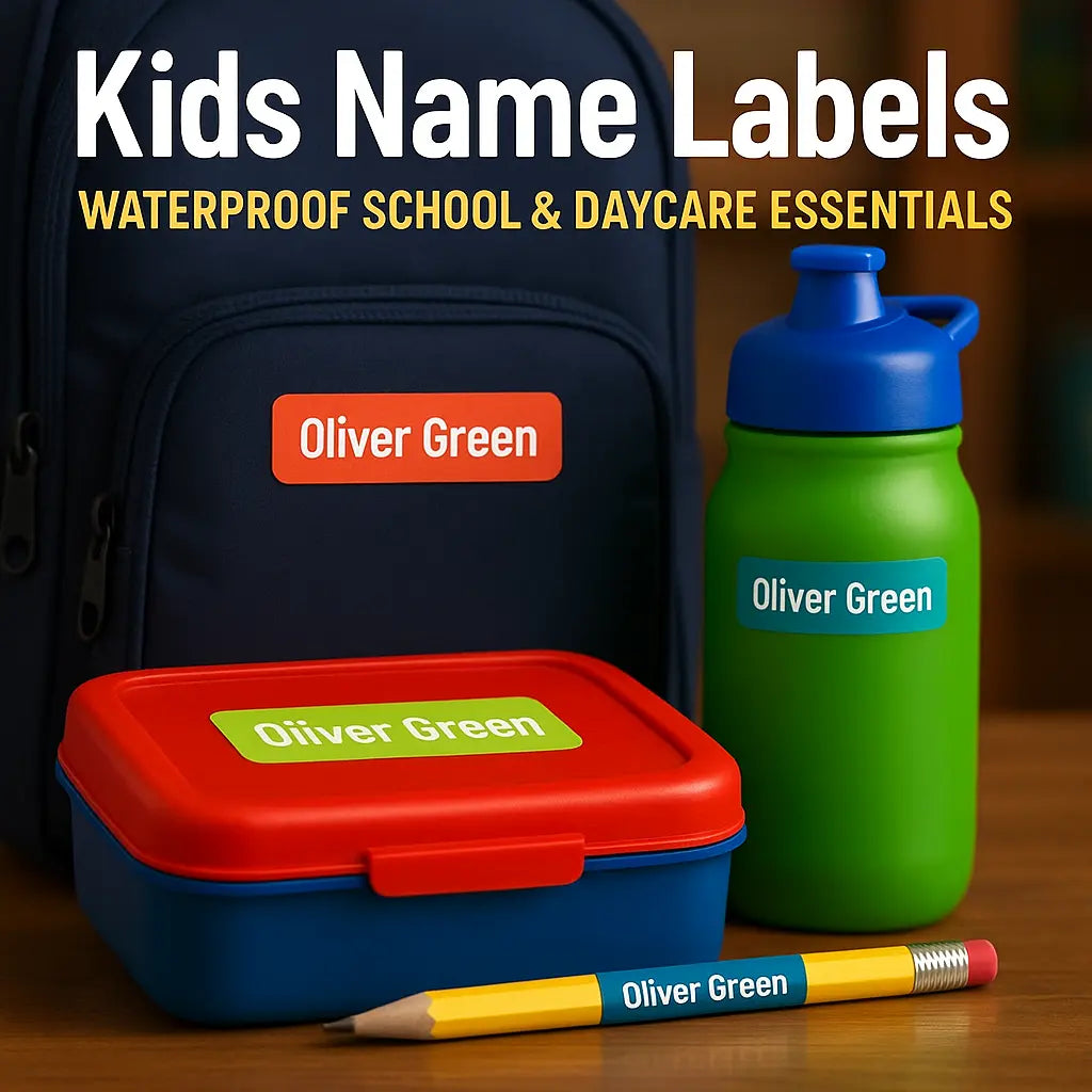 Kids Name Labels | Waterproof School Labels | Dishwasher Safe Name Stickers Niagara Stands Out