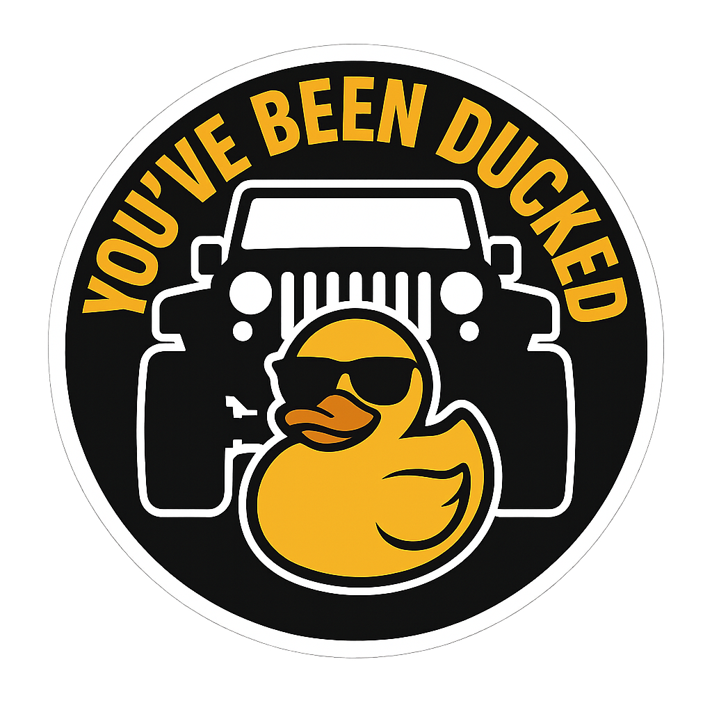 You've Been Ducked (Round) — Small Vinyl Decal (Singles + Bundles) Niagara Stands Out