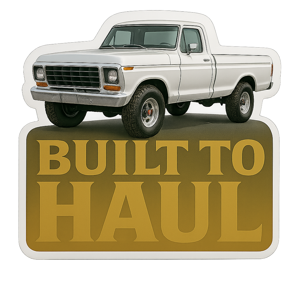 Built to Haul – Vintage Pickup Truck Vinyl Sticker Niagara Stands Out