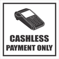 CASHLESS PAYMENT ONLY — Durable Vinyl Storefront Decal (Canada) Niagara Stands Out