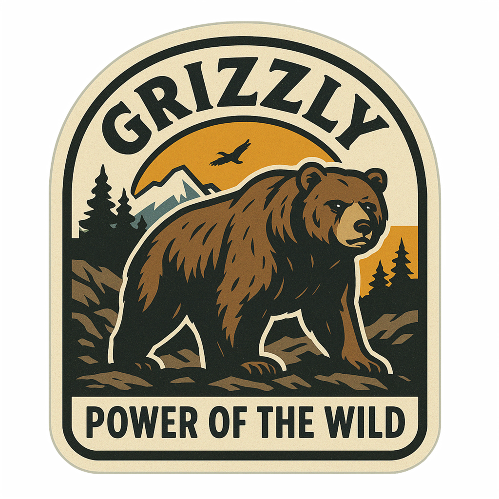 Grizzly Bear Canada Wildlife Sticker – Niagara Stands Out
