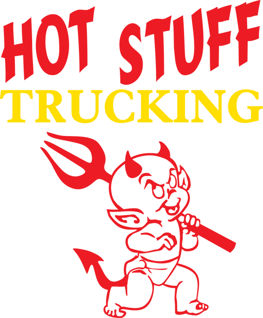Hot Stuff Trucking vinyl decal