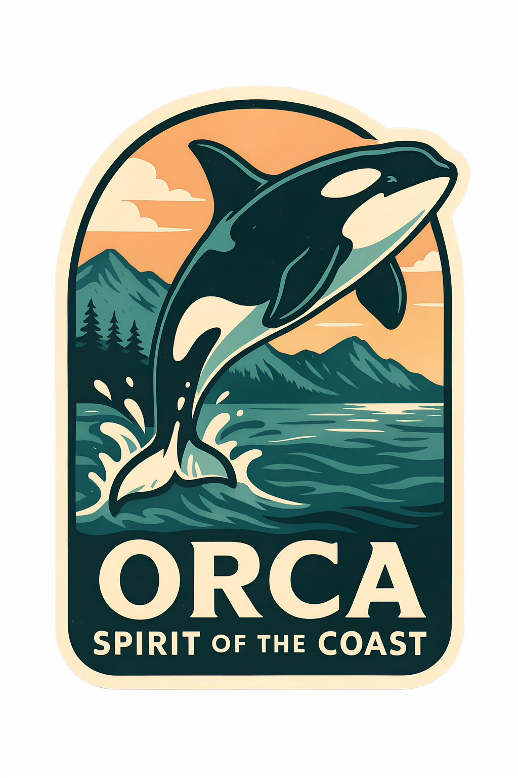 Orca Whale Canada Wildlife Sticker – Niagara Stands Out